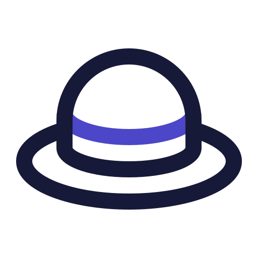 Straw hat Generic Outline Color icon