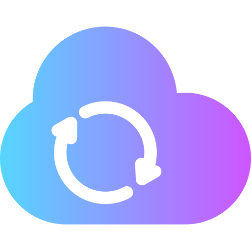 sincronización en la nube icono gratis