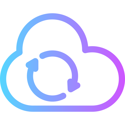 sincronización en la nube icono gratis