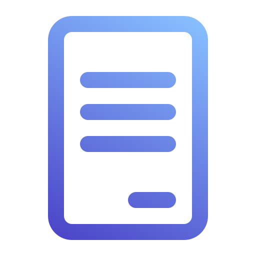 Document Generic Gradient icon