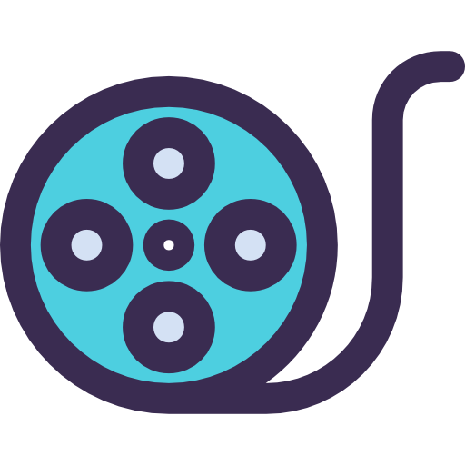 carrete de película icono gratis