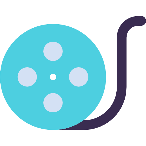 carrete de película icono gratis