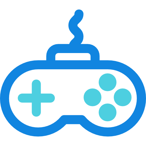 Gamepad Kiranshastry Lineal Blue icon