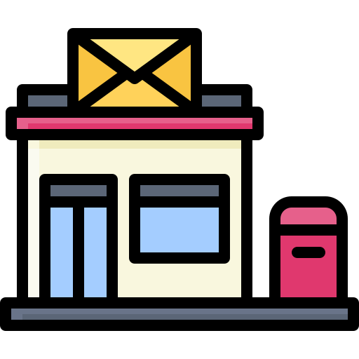 bureau de poste Icône gratuit bureau de poste Icône gratuit