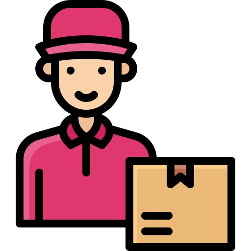 Delivery man - free icon