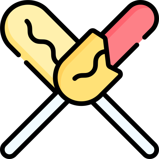 Corn dog Special Lineal color icon