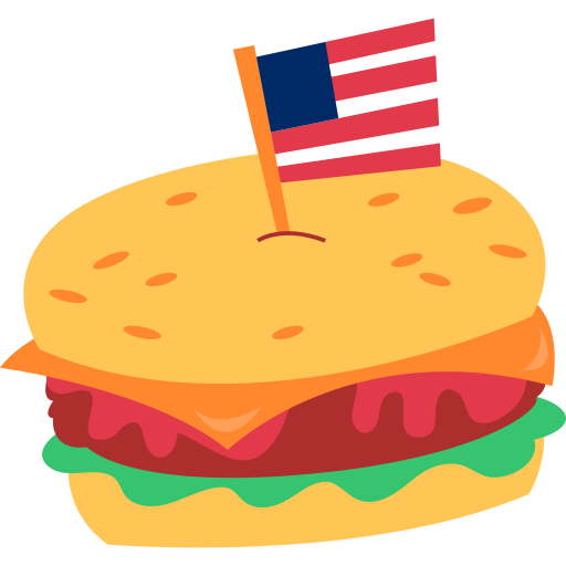 Stickers Nourriture américaine – Stickers nourriture et restaurant gratuites