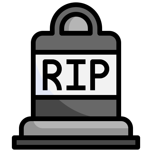 Graveyard RIP Icon Design PNG Images