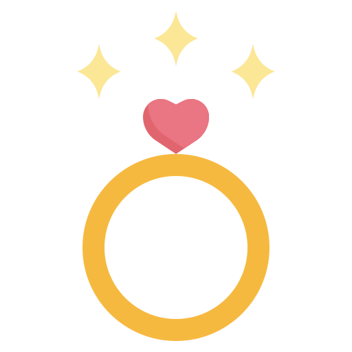 anillo de bodas icono gratis