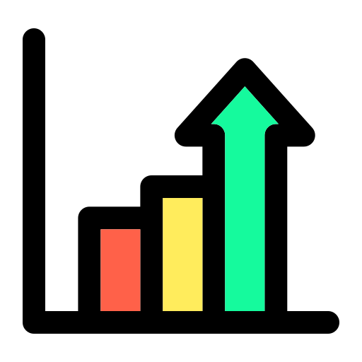 gráfico de barras icono gratis