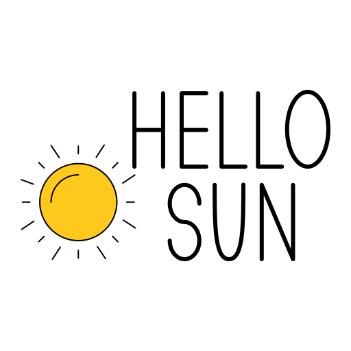 soleil gratuit sticker