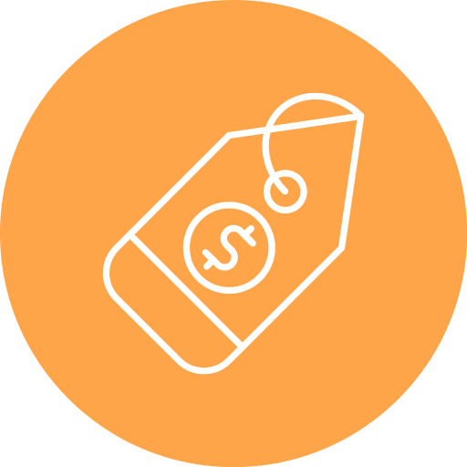 etiqueta de precio icono gratis