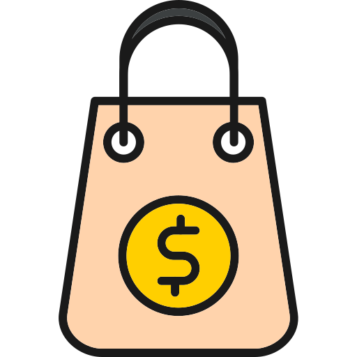 bolsa de compras grátis ícone bolsa de compras grátis ícone