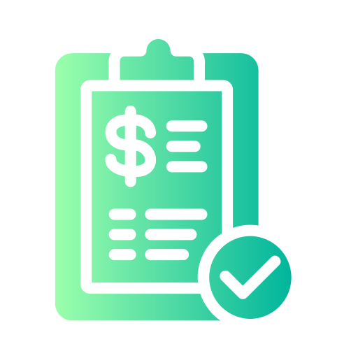 Invoice Generic Flat Gradient icon