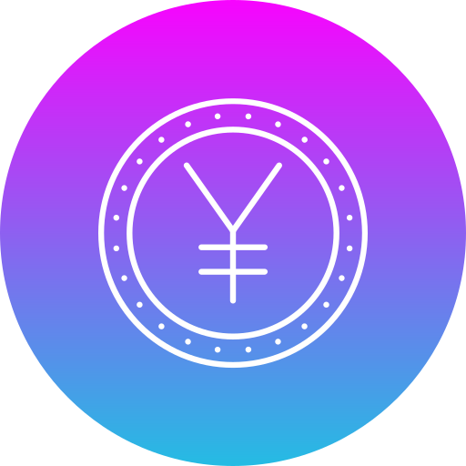 Yen Generic Flat Gradient icon