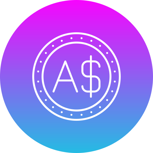 Австралийский доллар бесплатно иконка Австралийский доллар бесплатно иконка