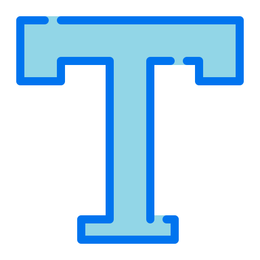 Text Generic Blue icon