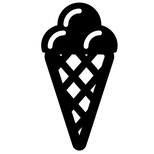 casquinha de sorvete com 3 bolas isoladas no fundo branco 5925051