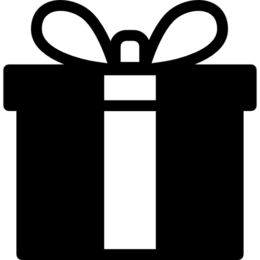 caja de regalo con encaje icono gratis