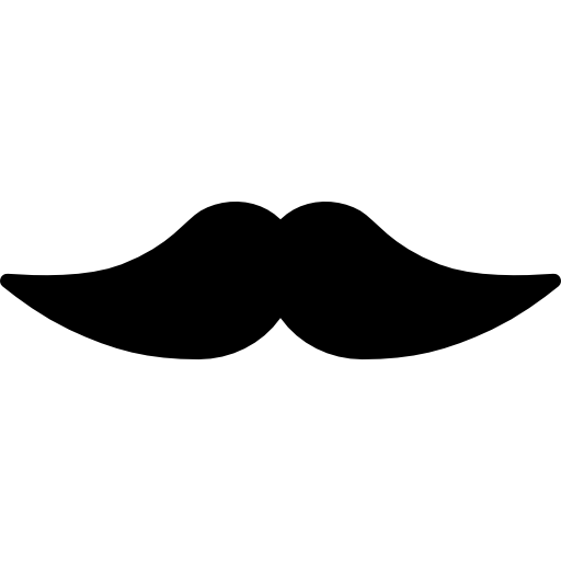 bigote grande icono gratis