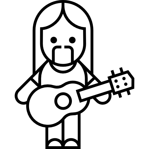 guitarrista icono gratis