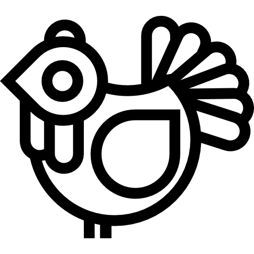 pavo icono gratis