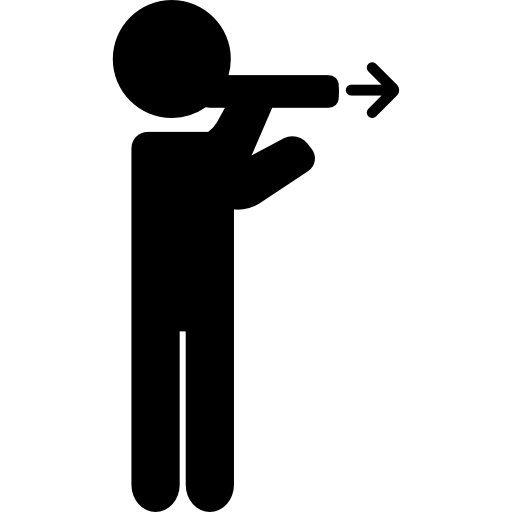 Man with Arrow icon