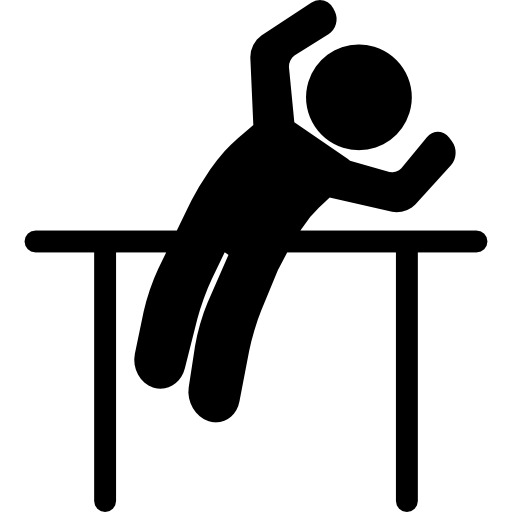 hombre de la barra de salto icono gratis