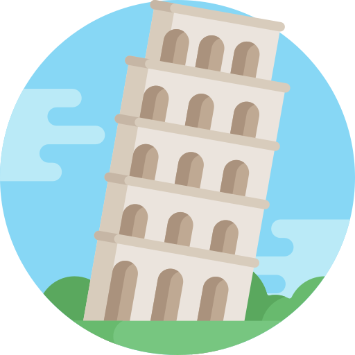 Pisa Detailed Flat Circular Flat icon