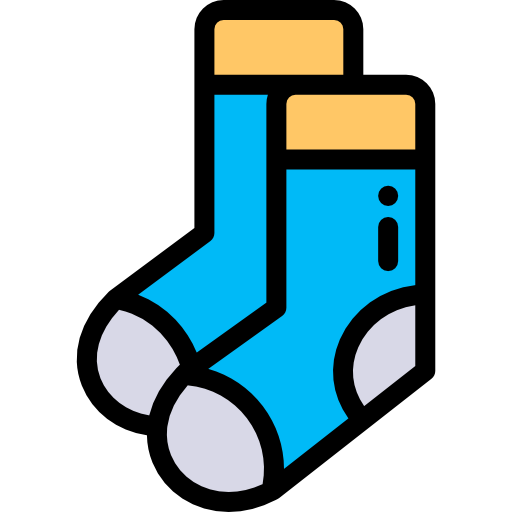 Socks Detailed Rounded Lineal color icon