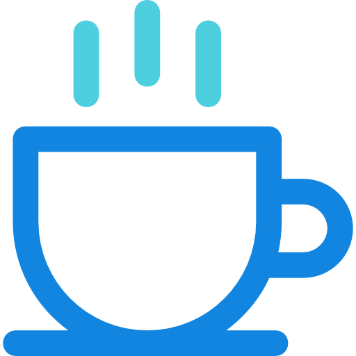 Coffee cup Kiranshastry Lineal Blue icon