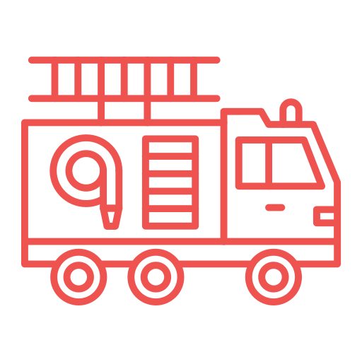 coche bombero icono gratis