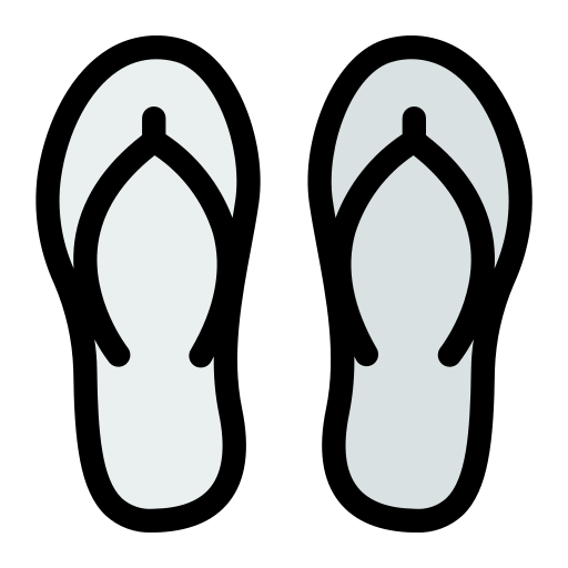 Slippers Generic Outline Color icon