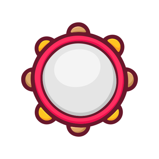 tambourin gratuit sticker