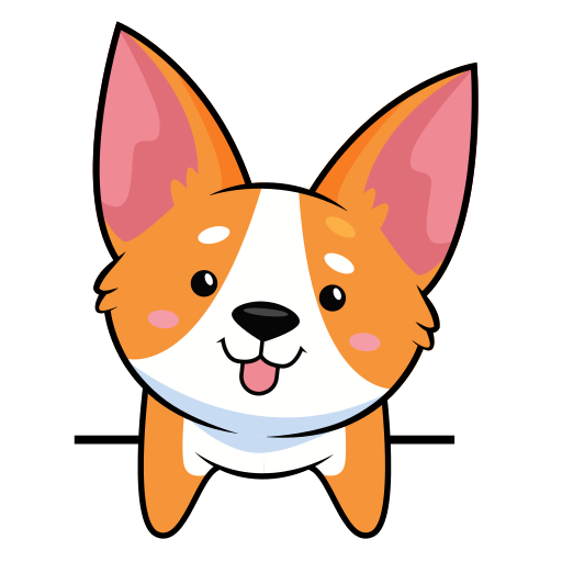 corgi gratis sticker