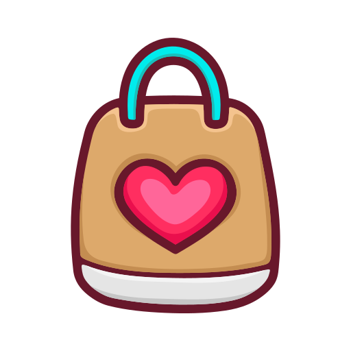 Shopping bag Stickers - Free commerce Stickers