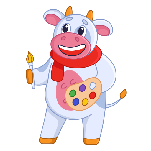 Cow free sticker Cow free sticker
