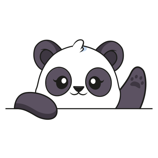 Panda Stickers - Free animals Stickers