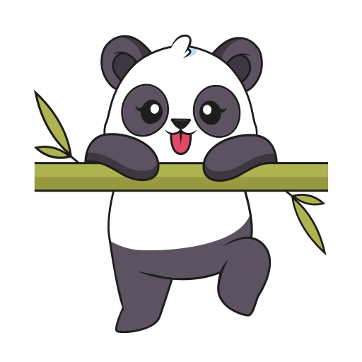 panda gratis sticker