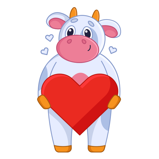 vache gratuit sticker