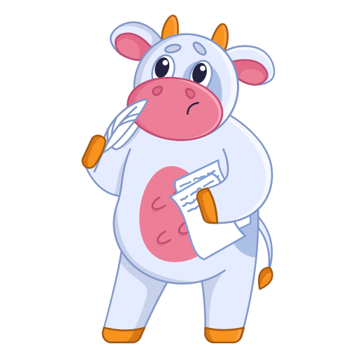 vaca gratis sticker