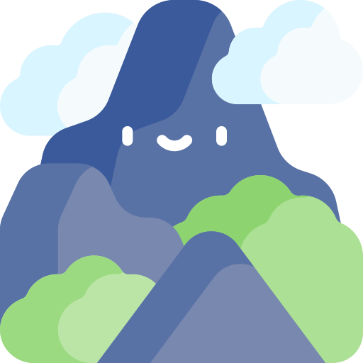 Mountains Kawaii Flat icon