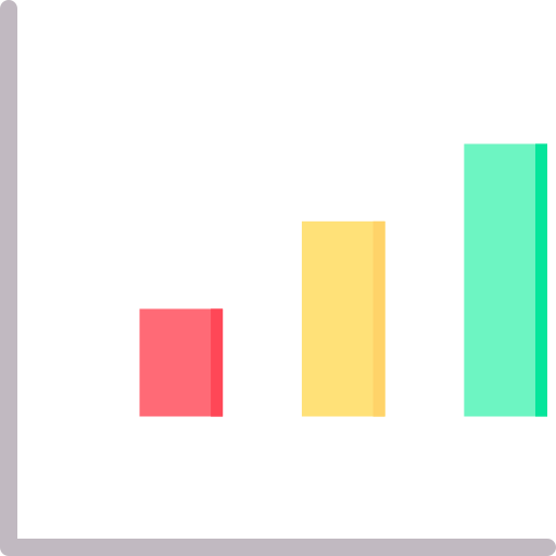 gráfico de barras icono gratis