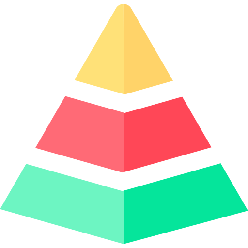 Pyramid chart - Free business and finance icons