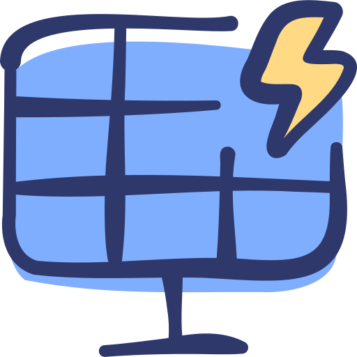 energía solar icono gratis