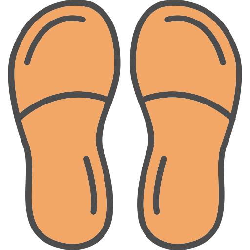 chinelos grátis ícone