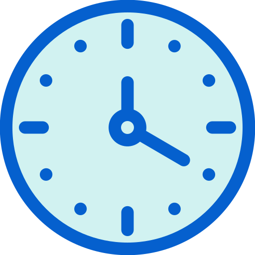 Clock Generic Blue icon