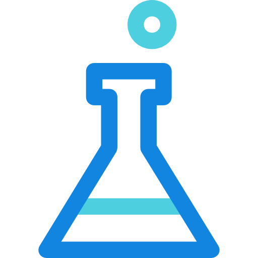 Flask Kiranshastry Lineal Blue icon