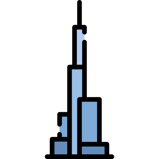 Skyscraper Special Lineal color icon