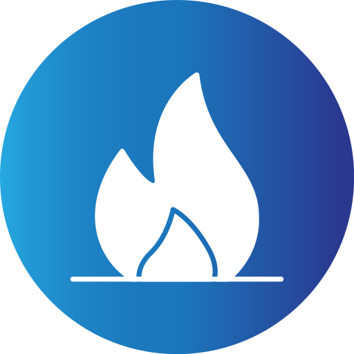 Flame Generic Blue icon